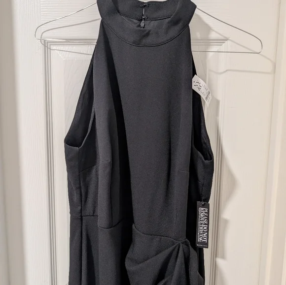 3/$10 NWT New York & Company Black Halter Dress - Picture 7 of 8